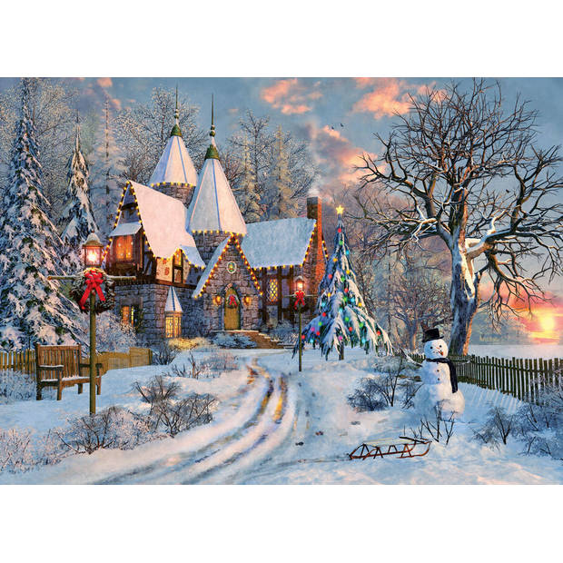 Eurographics puzzel Christmas Cottage - Dominic Davison - 1000 stukjes