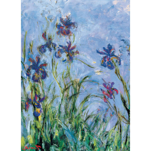 Eurographics puzzel Irises - Detail stukjes - Claude Monet - 1000 stukjes