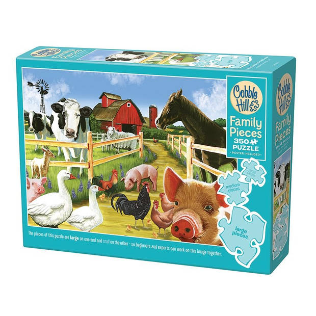 Cobble Hill family puzzle 350 pieces - Welcome to the farm