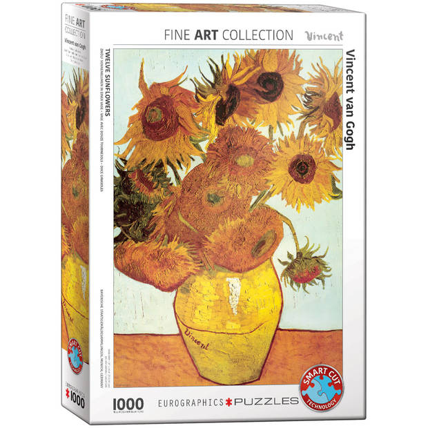 Eurographics puzzel Twelve Sunflowers - Vincent van Gogh - 1000 stukjes