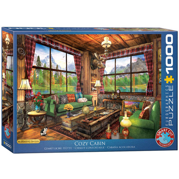 Eurographics puzzel Cozy Cabin - Dominic Davison - 1000 stukjes