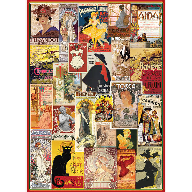 Eurographics puzzel Theatre & Opera Vintage Posters - 1000 stukjes