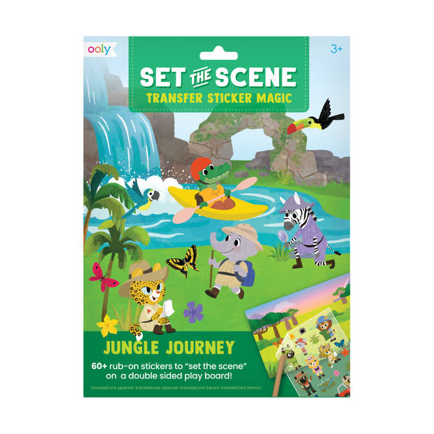 Ooly Set The Scene Transfer Stickers Jungle Reis
