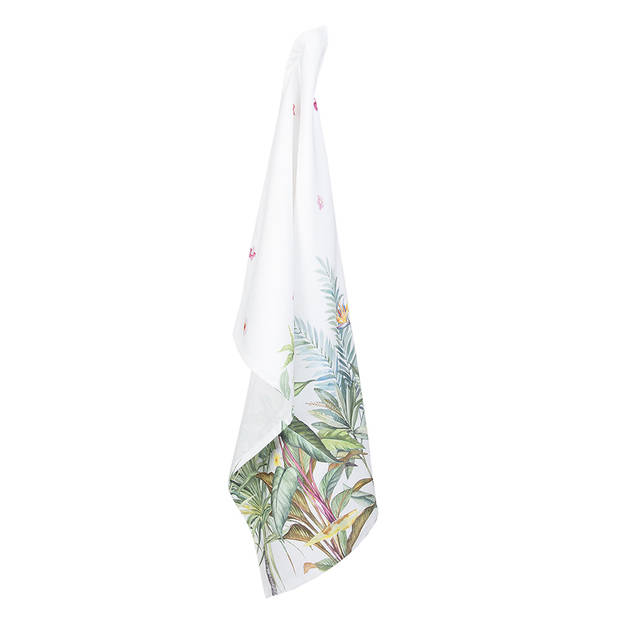 HAES DECO - Set van 3 Theedoeken - 50x70 cm - 100% Katoen - Jungle Botanics