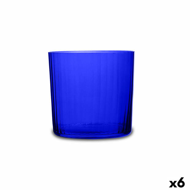 Glas Bohemia Crystal Optic Blauw Glas 350 ml (6 Stuks)