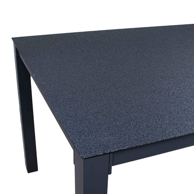 Giga Meubel - Tuintafel Aluminium Antraciet 160cm - Tafel Dante