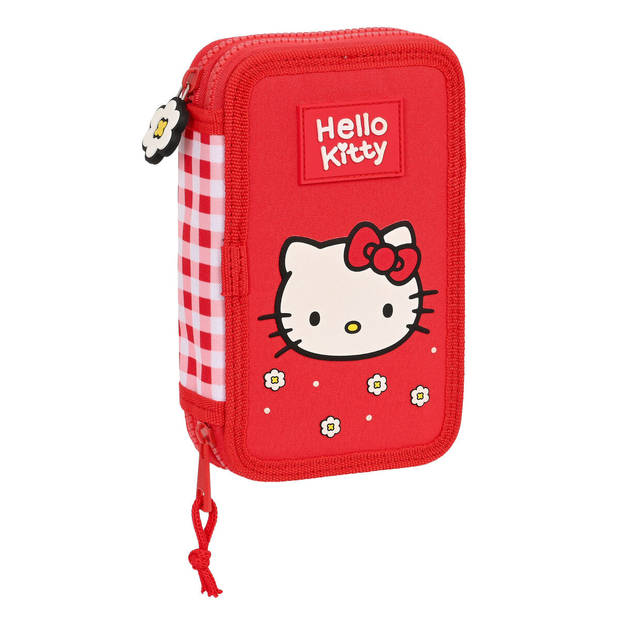 Schooletui met Accessoires Hello Kitty Spring Rood (12.5 x 19.5 x 4 cm) (28 pcs)