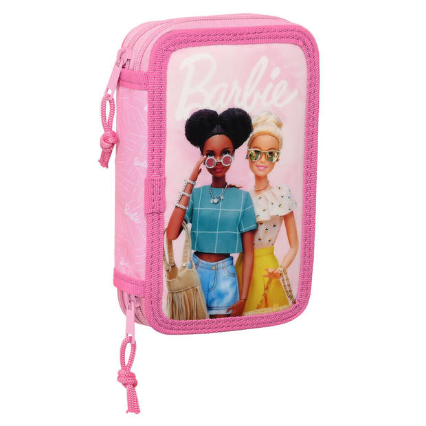 Schooletui met Accessoires Barbie Girl Roze (12.5 x 19.5 x 4 cm) (28 pcs)