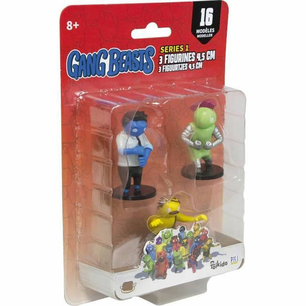 Actiefiguren Lansay Gang Beasts Lot #3 4,5 cm 3 Onderdelen