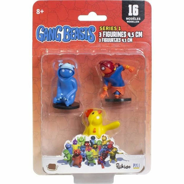 Actiefiguren Lansay Gang Beasts Lot #2 4,5 cm 3 Onderdelen