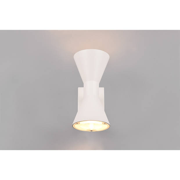 LED Tuinverlichting - Wandlamp Buitenlamp - Trion Ardis Up and Down - GU10 Fitting - Spatwaterdicht IP44 - Rond - Mat