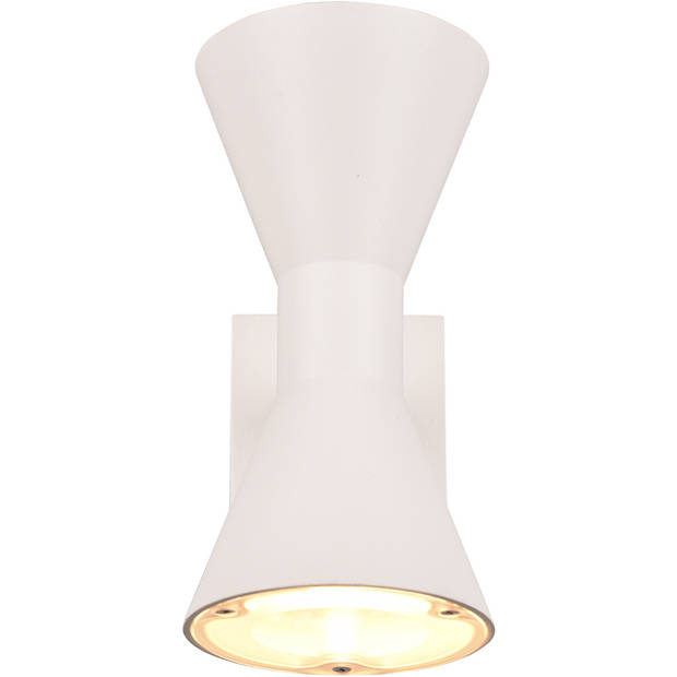 LED Tuinverlichting - Wandlamp Buitenlamp - Trion Ardis Up and Down - GU10 Fitting - Spatwaterdicht IP44 - Rond - Mat