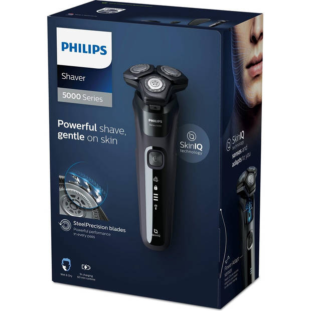 Philips SHAVER Series 5000 Elektrisch scheerapparaat, SteelPrecision-mesjes, Wet & Dry