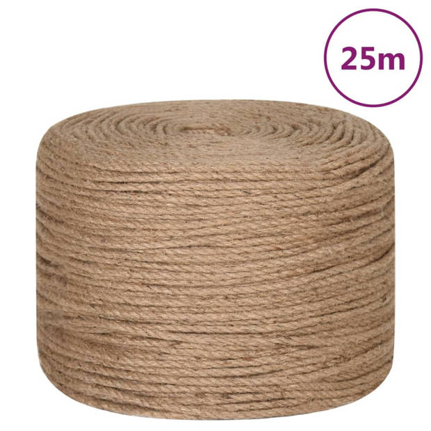 vidaXL Touw 25 m lang 8 mm dik jute