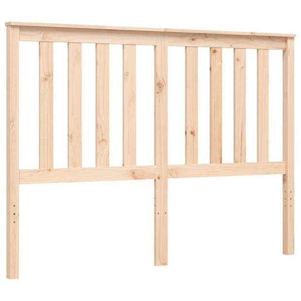 vidaXL Bedframe met hoofdbord massief hout 120x200 cm