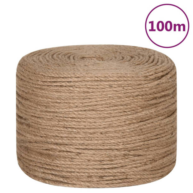 vidaXL Touw 100 m lang 8 mm dik jute