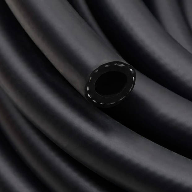 vidaXL Luchtslang hybride 0,6'' 20 m rubber en PVC zwart