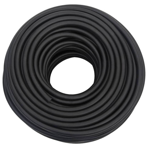 vidaXL Luchtslang hybride 0,6'' 100 m rubber en PVC zwart