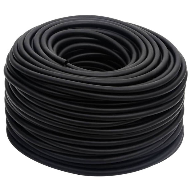 vidaXL Luchtslang hybride 0,6'' 100 m rubber en PVC zwart