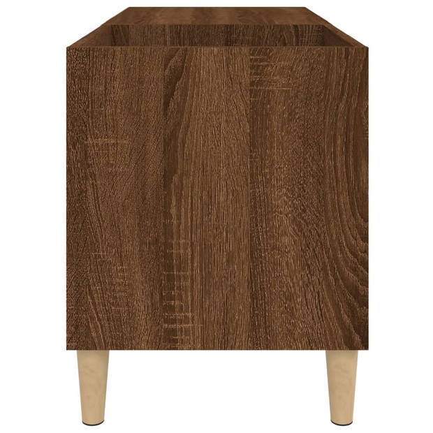 vidaXL Platenkast 84,5x38x48 cm bewerkt hout bruin eikenkleur