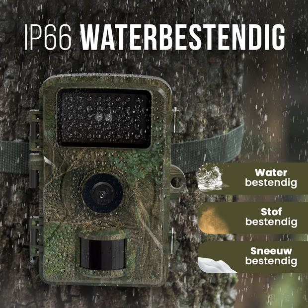 Strex Wildcamera met Nachtzicht - 16MP 1080P Full HD - Waterdicht - Jachtcamera - Wild Camera