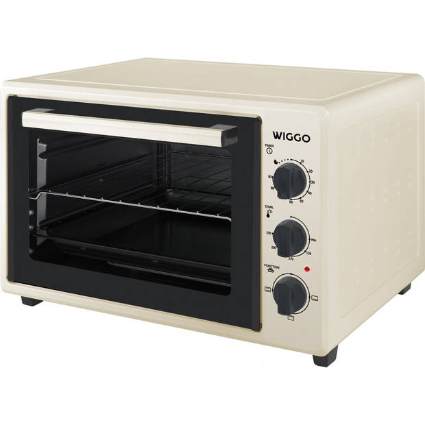 Wiggo WMO-E353(C) - Vrijstaande oven - 35 liter - Creme