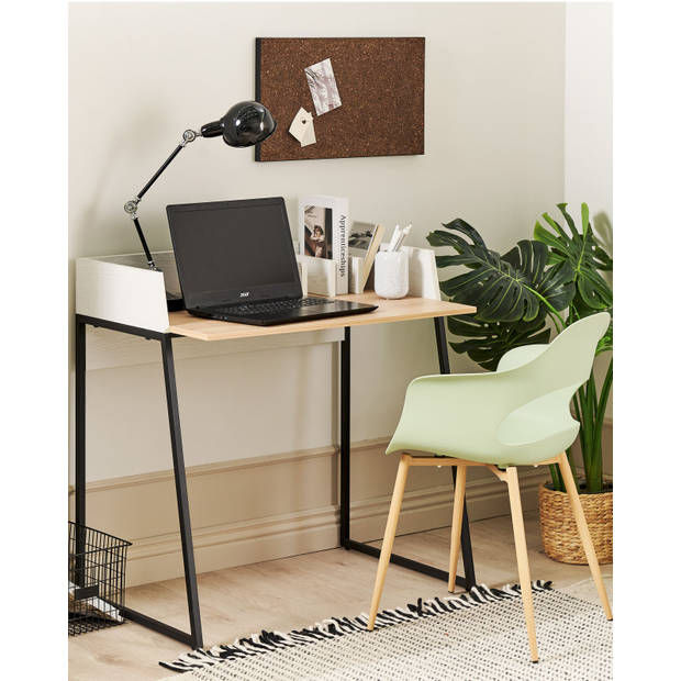 Beliani ANAH - Bureau-Lichte houtkleur-MDF