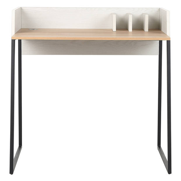 Beliani ANAH - Bureau-Lichte houtkleur-MDF