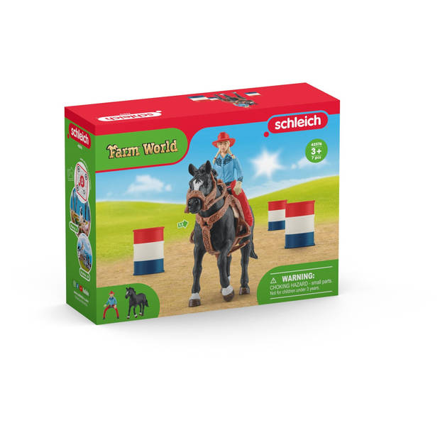 Pop Schleich Cowgirl Barrel Racing Fun