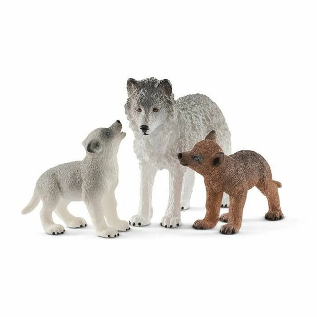 Set van Wilde Dieren Schleich Wolvin Plastic