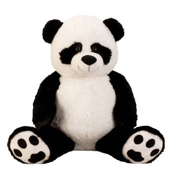 Panda beer knuffel van zachte pluche - 57 cm zittend/100 cm staand - Knuffeldier