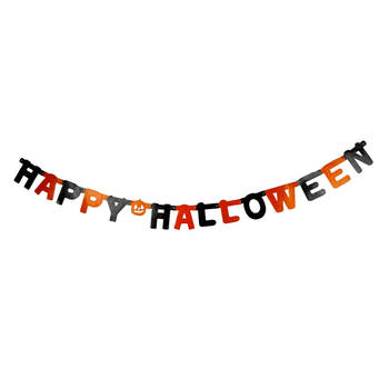 Happy Halloween Banner Slinger - Lengte ca. 168cm