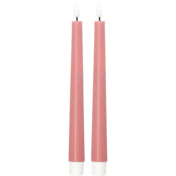 Blokker Taper LED dinerkaars s/2 roze