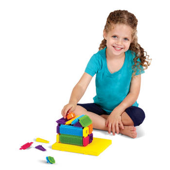 Edushape bristle blocks / nopper speelgoed / egelblokken Reis Brix (incl. bord) STEM