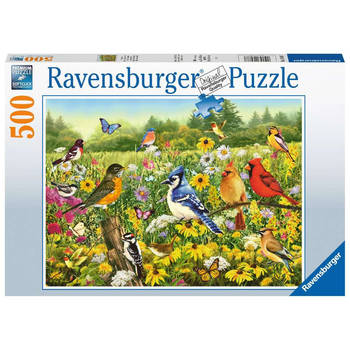 Ravensburger Puzzel 500 stukjes Vogels in de wei