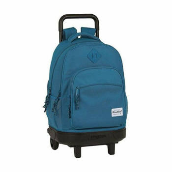 Schoolrugzak met Wielen Compact BlackFit8 Egeo Blauw 33 X 45 X 22 cm