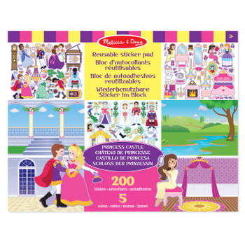 Melissa & Doug Stickerblok Geschikt Voor Hergebruik - Prinsessenkasteel