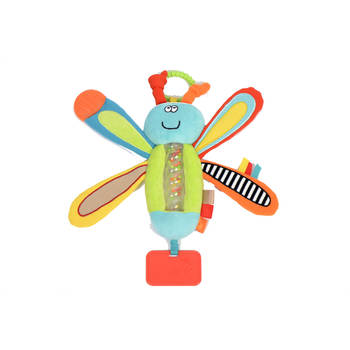 Dolce Toys speelgoed Classic activiteitenknuffel libel Dipsy - 21 cm