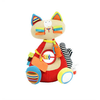 Dolce Toys speelgoed Classic activiteitenknuffel Siamese kat Sophie - Medium