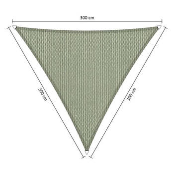 Shadow Comfort driehoek 3x3x3m Moonstone Green