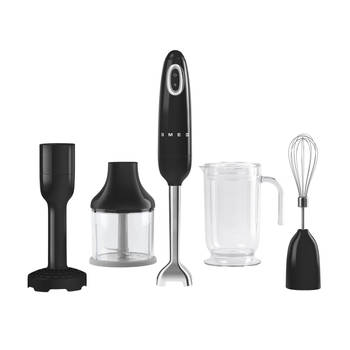 SMEG Staafmixer Set - turbofunctie - zwart - HBF22BLEU