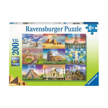 Ravensburger Kinderpuzzel 200 XXL Monumenten van de wereld