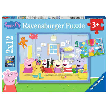 Ravensburger Kinderpuzzel Peppa Pig - 2 x 12 stukjes