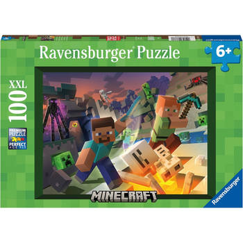 Ravensburger Kinderpuzzel 100 XXL Monster Minecraft
