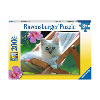 Ravensburger Kinderpuzzel 200 XXL Wit katje