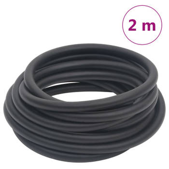 vidaXL Luchtslang hybride 0,6'' 2 m rubber en pvc zwart