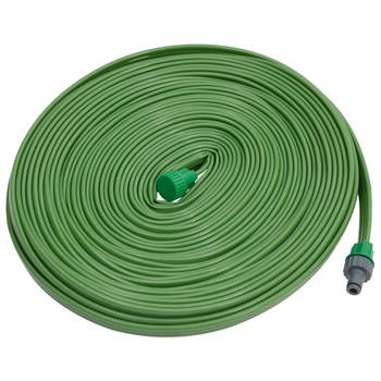 The Living Store Tuinslang - Sproeislang - 7.5m x 25mm - PVC - Groen