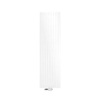 Badkamerradiator middenaansluiting 480x1800 mm wit met universele aansluitset LuxeBath