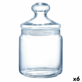 Pot Luminarc Club Transparant Glas (750 ml) (6 Stuks)