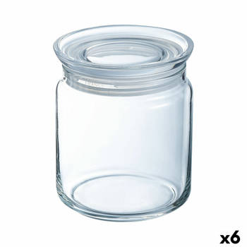Pot Luminarc Pav Transparant Siliconen Glas (1 L) (6 Stuks)